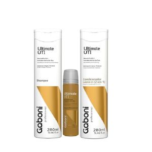 Kit Gaboni Reconstrutor UTI Shampoo+Condicionador+Ampola Reconstrutor 280ml