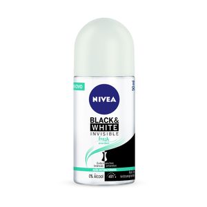 Desodorante Roll-on Nivea Woman Invisible for Black e White Fresh 50ml