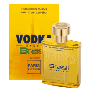 Perfume Paris Elysees Vodka Brasil Amarelo Masculino Eau De Toilette 100ml