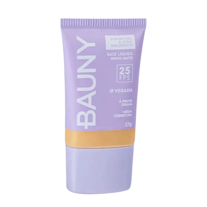 Base Líquida Bauny Cosméticos Matte FPS 25 050 - 27g