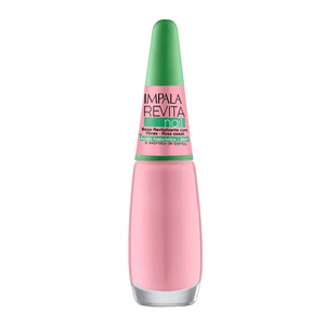 Esmalte Impala Base Revitalizante com Fibra - Rosa Sweet Revita Nail - 7,5ml
