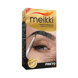 Henna Profissional Meikki Preto - 2,50g