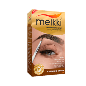 Henna Profissional Meikki Castanho Claro - 1,25g
