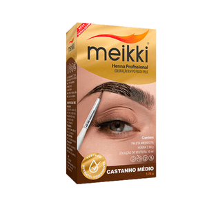Henna Profissional Meikki Castanho Médio - 1,25g