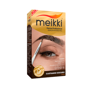 Henna Profissional Meikki Castanho Escuro - 1,25g