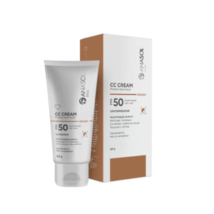 Protetor Solar Facial Anasol CC Cream FPS50 Escuro 60g