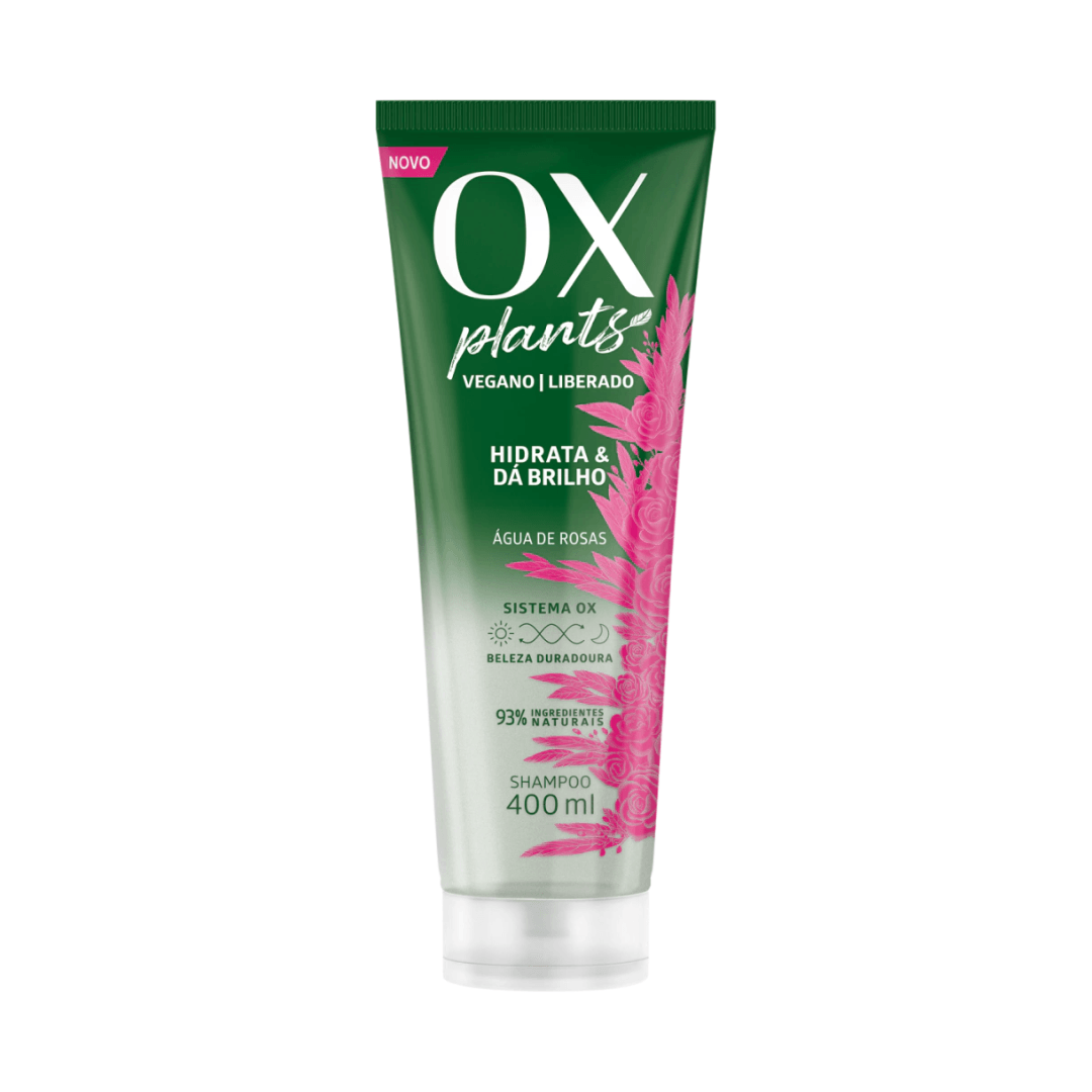 Shampoo OX Plants Hidrata & Dá Brilho - 400ml