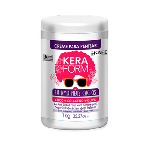 Creme para Pentear Skafe Keraform Eu Amo Meus Cachos 1kg