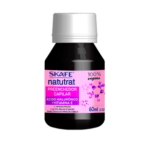 Preenchedor Capilar Skafe Natutrat S.O.S Ácido Hialurônico + Vitamina E - 60ml