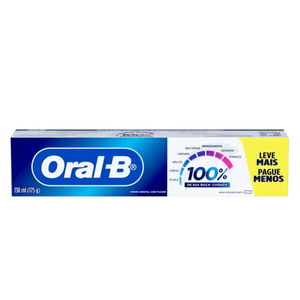 Creme Dental Oral-B 100% Refrescante 175g