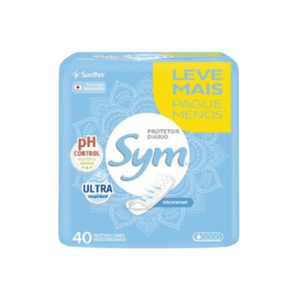 Protetor Diário Sym Sem Perfume - Sem Abas - 40unidades