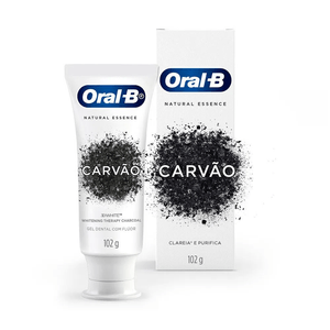 Creme Dental Oral-B 3D White Whitening Therapy Purification com Carvão 102g