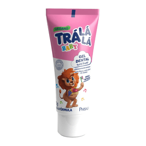 Gel Dental sem Flúor Tutti Frutti Trá Lá Lá Baby Bisnaga 70g