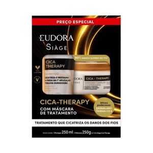 Kit Siàge Cica-Therapy Shampoo 250ml + Máscara 250g
