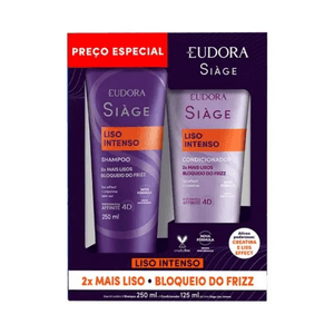 Kit Siàge Liso Intenso Shampoo 250ml + Condicionador 125ml