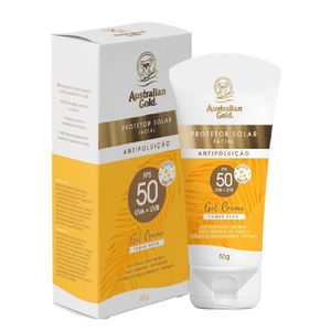 Protetor Solar  Australian Gold Facial Gel Creme Fps 50  50g