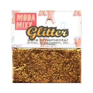 Glitter Moda Mixx Para Unhas e Maquiagem Ouro 2,5g