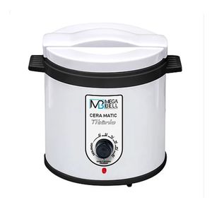 Aquecedor de Cera Mega Bell Titânio C/ Refil 1Kg Branco Bivolt