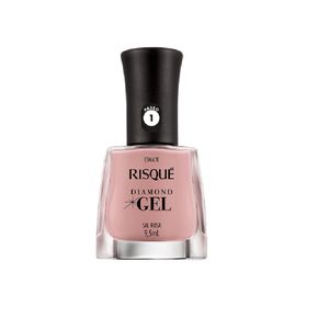 Esmalte Risqué Diamond Gel Sal Rosa
