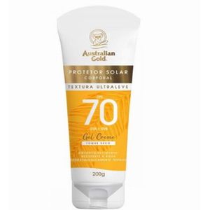 protetor solar gel creme  corporal australian gold fps70 com 200g