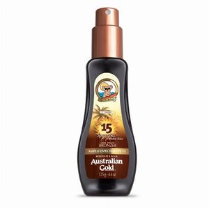 Protetor Solar Australian Gold Corporal FPS 15  Instant Bronzer Spray Gel - 125ml