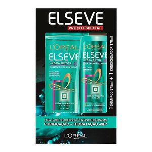 Kit Elseve Hydra Detox 48h Shampoo 375ml + Condicionador 170ml