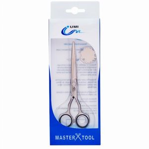 Tesoura Profissional Umi De Cortar Cabelo Fio Navalha  Prata