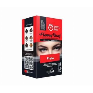 Henna Niraj  Para Sobrancelha Preto
