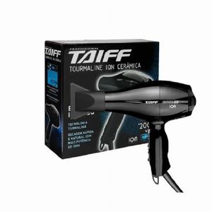 Secador De Cabelo Taiff Tourmaline Ion Cerâmica Preto 2000w 110
