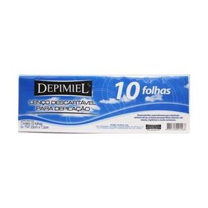 Lenço Descartável Depimiel Para Depilação 10 folhas