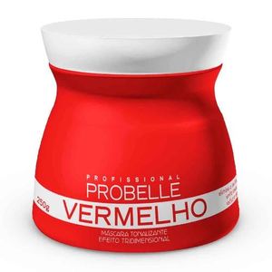 Máscara Tonalizante Probelle Vermelho Efeito Tridimensional 250g