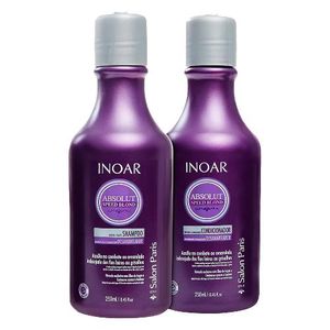 Kit Inoar Absolut Speed Blond Shampoo e Condicionador 250ml