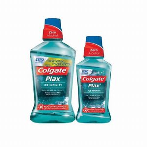 Enxaguante Bucal Colgate Plax 500ml Ice Infinity+Ice Infinity 250ml