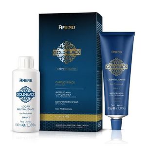 Kit Creme Alisante Amend Mel Gold Black