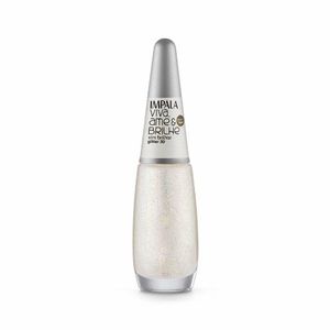 Esmalte Impala Viva, ame e brilhe Vim brilhar Glitter 3D