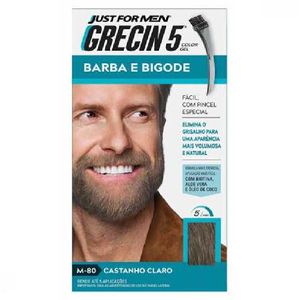 Coloração para Barba e Bigode Grecin 5 - Castanho Claro - 28g