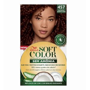 Tonalizante Wella Soft Color Castanho Avermelhado 457