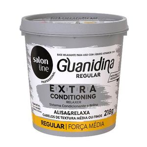 Creme Relaxante Salon Line Guanidina Extra Conditioning Relaxer Regular 218g
