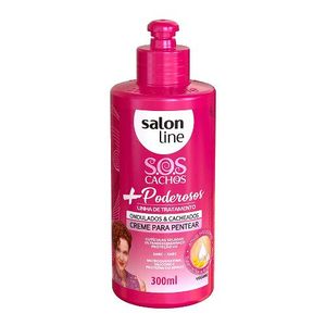 Creme para Pentear Salon Line S.O.S Cachos + Poderosos Ondulados e Cacheados 300ml