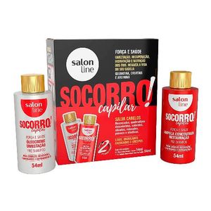 Kit Salon Line Socorro Capilar Óleo Creme + Ampola 54ml