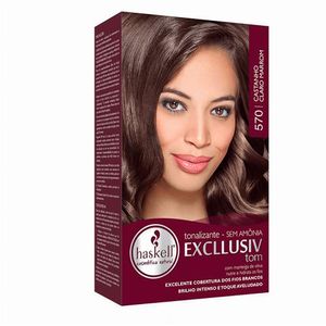 Tonalizante Haskell Excllusiv 570 Castanho Claro Marrom