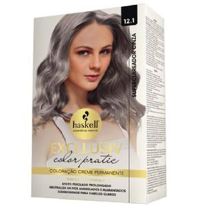 Kit Coloração Color Pratic 12.1 Superclareador Cinza Haskell