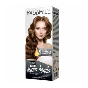 Coloração Probelle Super Bonita 6.88 Marrom Tabaco 50g