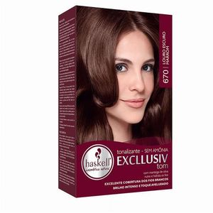 Tonalizante Haskell Excllusive 670 Louro Escuro Marrom