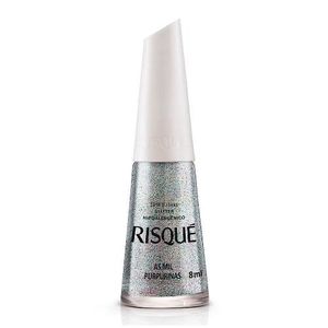 Esmalte Efeito Glitter Risqué As Mil Purpurinas 8m