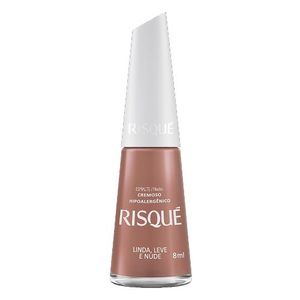 Esmalte Cremoso Risqué Nudes Linda, Leve e Nude 8ml