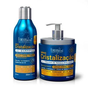 Kit Forever Liss Nanocauterização Capilar Shampoo 300ml + Máscara 500g