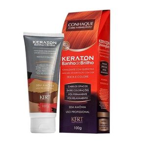 Tonalizante Kert Keraton Banho de Brilho Conhaque 100g