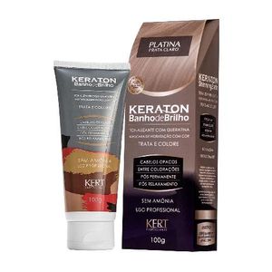 Tonalizante Kert Keraton Banho de Brilho Platina 100g