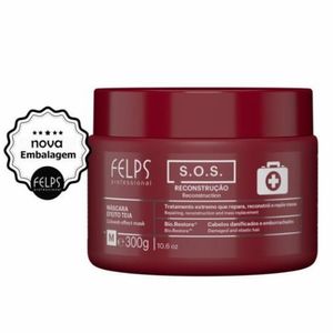 Máscara de Tratamento Extremo SOS Reconstrução Capilar Felps Professional 300g
